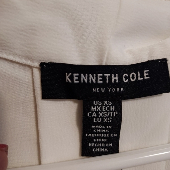 Kenneth Cole blouse white xs NWT - Picture 15 of 16